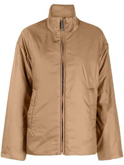 Max Mara High-neck Padded Jacket In Brown
