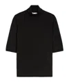 Max Mara Black Turtleneck Sweater In Black