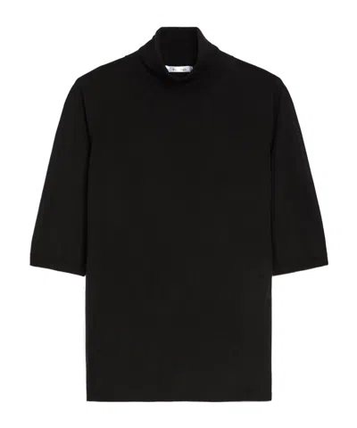 MAX MARA MAX MARA HIGH NECK HALF-SLEEVED JUMPER