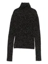 Max Mara Wool And Cashmere-blend Turtleneck Sweater In Black