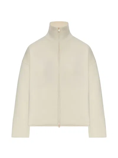 Max Mara Long-sleeved Knitted Sweater In White