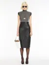 Max Mara High-neck Top With Keyhole Opening In Medium Grey