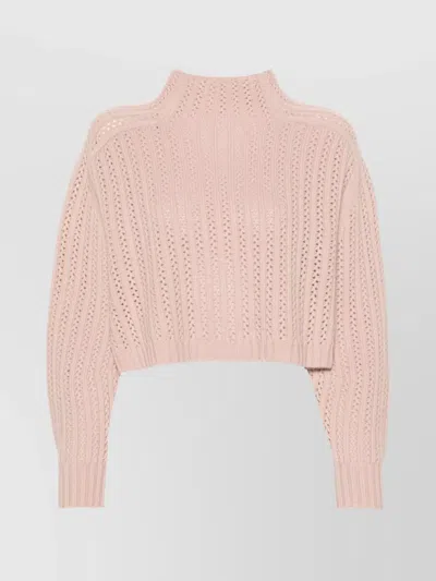 Max Mara Tricot-knit Cardigan In Pink