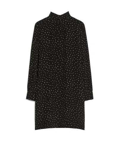 Max Mara High-necked Dress In Black