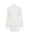 Max Mara Ghinea Wool And Cashmere Sweater Dress In White
