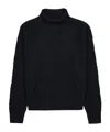Max Mara High-necked Long-sleeved Sweater In Black