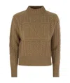 Max Mara Maxmara Women Miranda - Wool And Cashmere Sweater In Brown