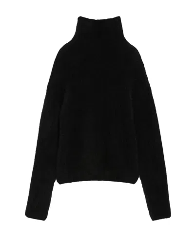 Max Mara High-necked Sweater In Grey