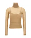 Max Mara Stresa Beige Virgin Wool Sweater In Brown