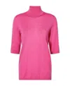 Max Mara High-necked Sweater In Pink