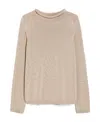 Max Mara High Round Neck Sweater In Nude