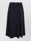 Max Mara High Waist A-line Midi Skirt In Black