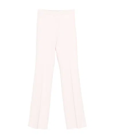 Max Mara High Waist Casual Pants In Pink