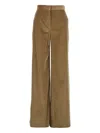 Max Mara High-waist Corduroy Trousers In Brown