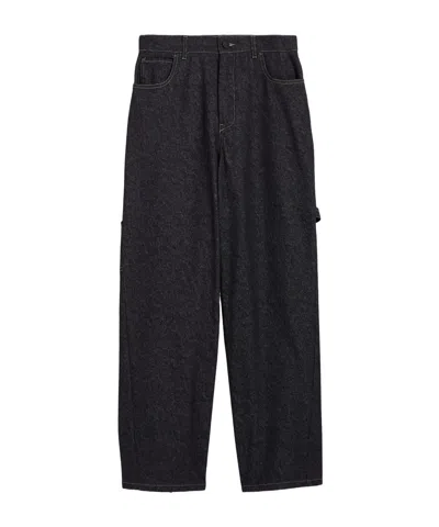 Max Mara High Waist Denim Trousers In Blue