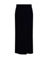 Shop Max Mara High Waist Knitted Skirt In Blue
