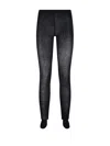 Max Mara High Waist Knitted Tights In Grey