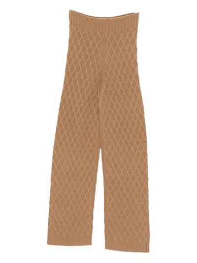 MAX MARA HIGH-WAIST KNITTED TROUSERS
