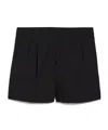 Max Mara High Waist Loop Shorts In Black