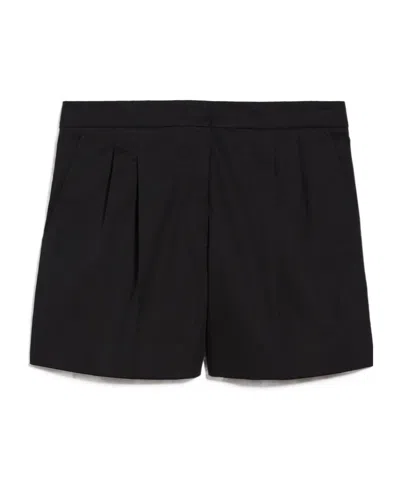 Max Mara High Waist Loop Shorts In Black