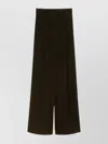 Max Mara High Waist Loose Fit Wide Leg Trousers In Black