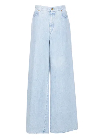 Max Mara Denim Affari Wide-leg Jeans In Blue