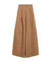 Max Mara Wide Pants "fernet" In Brown
