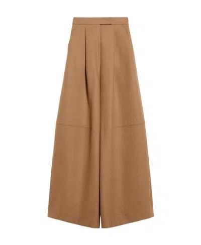 MAX MARA HIGH-WAIST PLEATED PALAZZO PANT