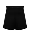Max Mara Adagio Draped Camel Shorts In Black