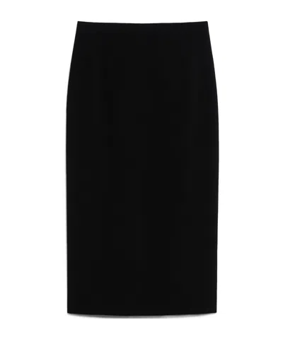 Max Mara High Waist Skirt In Negro