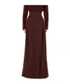 Max Mara Zattera Skirt Purple In Burgundy
