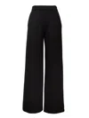 Max Mara High Waist Trousers With Side Stripe Detail In Black