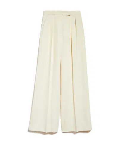 MAX MARA HIGH-WAIST WIDE-LEG PLEATED TROUSERS