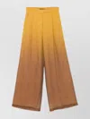 Max Mara Baffo Silk Trousers With Shaded Effect