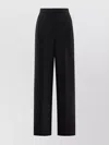 Max Mara High Waist Wide Leg Trousers In Black