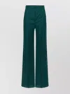 Max Mara High Waist Wide-leg Trousers With Belt Loops In Multi