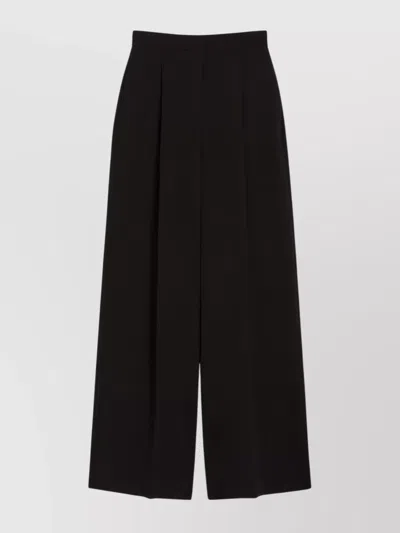 MAX MARA HIGH WAIST WIDE-LEG TROUSERS WITH SIDE POCKETS