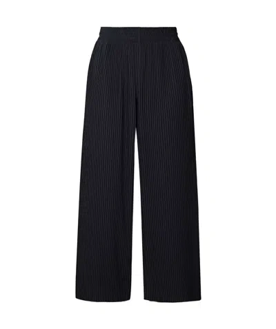 Max Mara High-waisted Casual Pants In Blue
