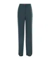 Max Mara Studio Medusa - Fluid Cady Trousers In Green