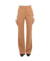 Max Mara Straight Leg Pants In Nude