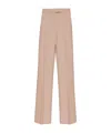 Max Mara High-waisted Casual Pants In Nude