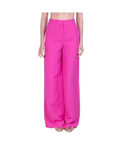Max Mara High-waisted Casual Pants In Pink
