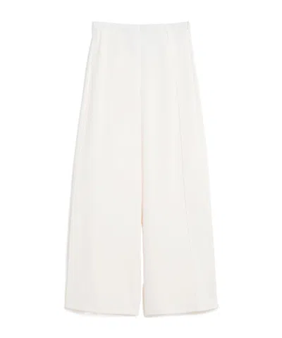 Max Mara High-waisted Casual Pants In White