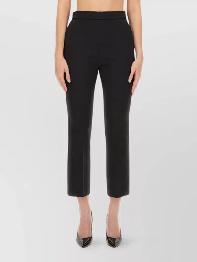 MAX MARA HIGH-WAISTED CROPPED SLIM FIT TROUSERS