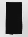 Max Mara Form-fitting Losanna Midi Skirt With Smooth Waistband In Black