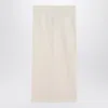 Max Mara White Nylon Midi Skirt Women In White