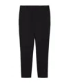 Max Mara Jersey Trousers With Belt Loops And French Pockets In Black