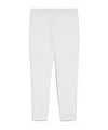 Max Mara Studio High Waist Straight Leg Trousers In White