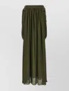 Max Mara Jedy' Khaki Green Silk Skirt