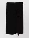 Max Mara High-waisted Ruffle Detail Midi Skirt In Black